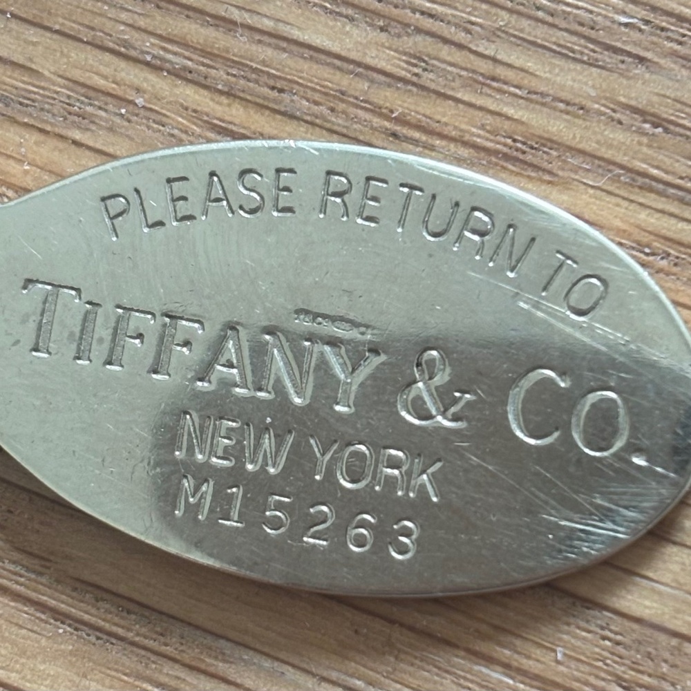 Genuine Tiffany & Co. Solid 925 Sterling Silver Return To Tiffany Keyring